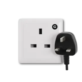 Type G power plug and wall outlet electrical socket