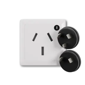 Type I power plug and wall outlet electrical socket