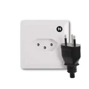 Type N power plug and wall outlet electrical socket