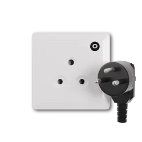 Type O power plug and wall outlet electrical socket
