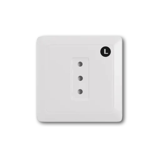 Type L wall outlet electrical socket